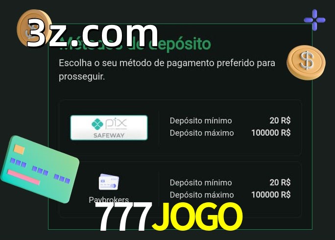 O cassino 777JOGObet oferece uma grande variedade de métodos de pagamento